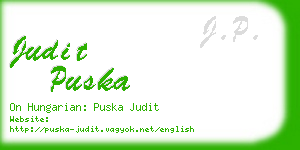 judit puska business card